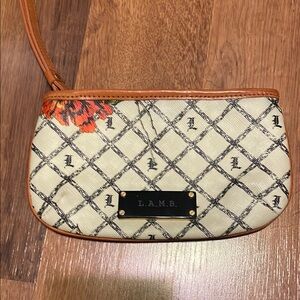 L.A.M.B. Tan and Orange Women's Bag